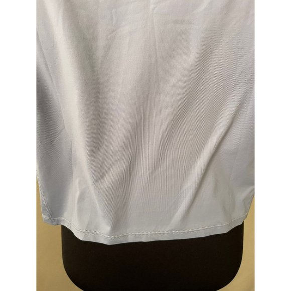 Unisex Sleeveless Gray Breathable Cooling Workout / Running Crop Tank Top - Picture 6 of 12